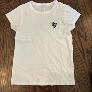 rag & bone White Tee with Black Logo